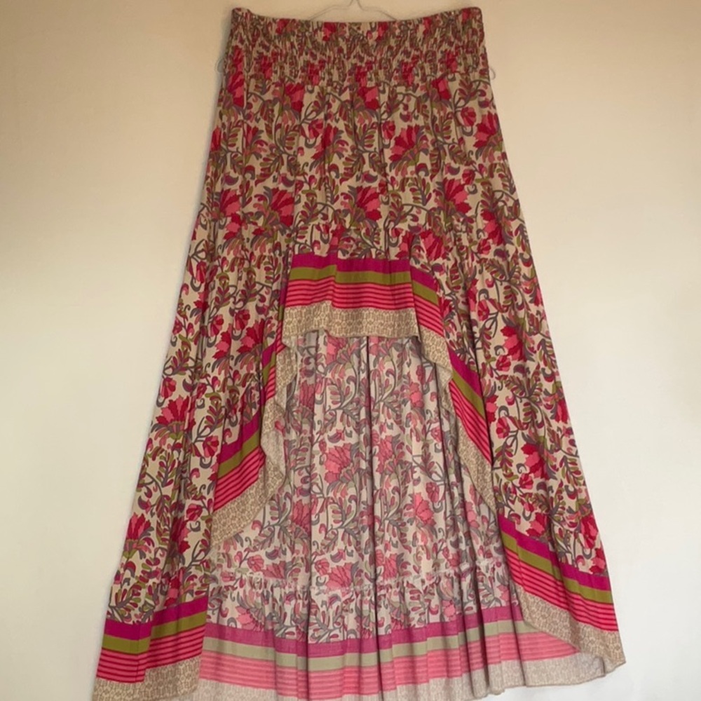 Floral Print A Line Skirt